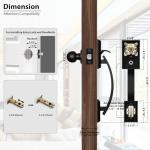 Matte Black Front Door Handle Kit