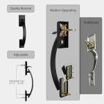 Matte Black Front Door Handle Kit