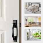 Matte Black Front Door Handle Kit