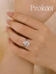 Pzokooi Elongated Pear Shaped Engagement Ring