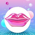 Lip-Shaped Electroplating Phone for Home Decor