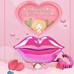 Lip-Shaped Electroplating Phone for Home Decor