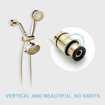 Kink-Free Stainless Steel Shower Hose - 80 in Gold