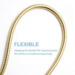 Kink-Free Stainless Steel Shower Hose - 80 in Gold