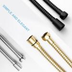 Kink-Free Stainless Steel Shower Hose - 80 in Gold