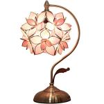 Rose Lily Tiffany Style Stained Glass Table Lamp