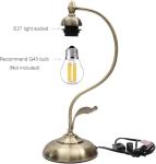 Rose Lily Tiffany Style Stained Glass Table Lamp