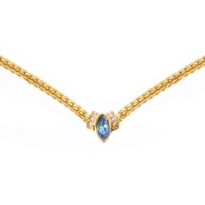 Multi-Layered 18K Gold Electroplated Zircon Necklace