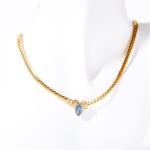 Multi-Layered 18K Gold Electroplated Zircon Necklace