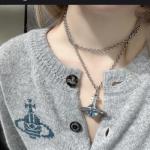 Glacier Blue Star Necklace - Electroplated Titanium