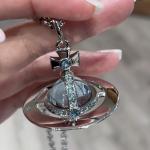 Glacier Blue Star Necklace - Electroplated Titanium