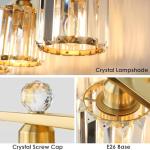 Modern 3-Light Gold Bathroom Vanity Light Fixture