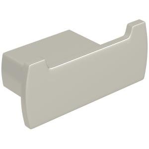 Polished Nickel Double Robe Hook - Modern Style