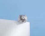 Men's 5 Carat Moissanite Diamond Ring Size 11.5