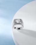 Men's 5 Carat Moissanite Diamond Ring Size 11.5