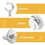 YARNOW 8-Inch Electroplating Metal Serving Tray