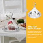 YARNOW 8-Inch Electroplating Metal Serving Tray