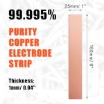 10 Pcs Pure Copper Anode Sheets for Electroplating