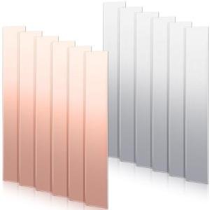 Zonon 12 Pcs High Purity Copper Zinc Anode Sheets