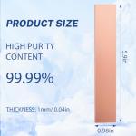 10 Pack of Pure Copper Anode Strips for Electroplating