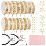 Fesorsi 115ft Gold Electroplating Jewelry Chain Kit