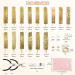 Fesorsi 115ft Gold Electroplating Jewelry Chain Kit