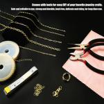 Fesorsi 115ft Gold Electroplating Jewelry Chain Kit