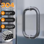 Electroplating Shower Door Handle - C-Shaped 8