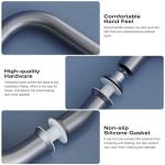 Electroplating Shower Door Handle - C-Shaped 8