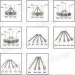 50pcs Diamond Coated Rotary Jewelry Drill Bits