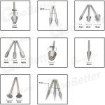50pcs Diamond Coated Rotary Jewelry Drill Bits