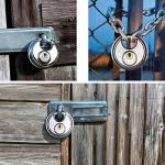 Heavy Duty Stainless Steel Disc Padlock - 2 Pack