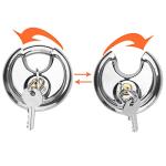 Heavy Duty Stainless Steel Disc Padlock - 2 Pack