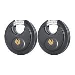 DAYGOS Waterproof Keyed Stainless Steel Padlocks, 2 Pack