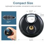 DAYGOS Waterproof Keyed Stainless Steel Padlocks, 2 Pack