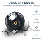 DAYGOS Waterproof Keyed Stainless Steel Padlocks, 2 Pack