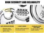 DELSWIN 4-Digit Disc Padlock Combo Lock (2 Pack)