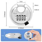 DAYGOS 4-Digit Keyless Heavy-Duty Disc Padlock