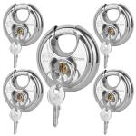 DuoTyga Heavy Duty Discus Padlock - 5 Pack