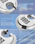 DAYGOS 4-Digit Keyless Heavy-Duty Disc Padlock