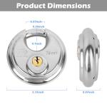 DuoTyga Heavy Duty Discus Padlock - 5 Pack