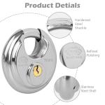 DuoTyga Heavy Duty Discus Padlock - 5 Pack