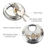 70MM Unpickable Discus Padlock - 2 Pack