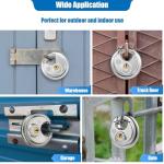 HOX Keyed Disc Padlock Set, Heavy Duty 2-Pack