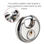 70MM Unpickable Discus Padlock - 2 Pack