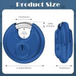 Chumia 16 Pack Keyed Alike Disc Padlocks