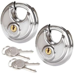 STARVAST Heavy Duty Stainless Steel Disc Locks - 2 Pack