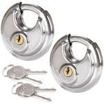 STARVAST Heavy Duty Stainless Steel Disc Locks - 2 Pack