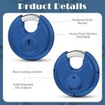 Chumia 16 Pack Keyed Alike Disc Padlocks