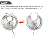 STARVAST Heavy Duty Stainless Steel Disc Locks - 2 Pack